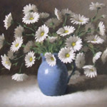 Daisies in a Blue Jug by James Coonan
